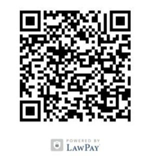 QR code to pay a retainer securely via LawPay